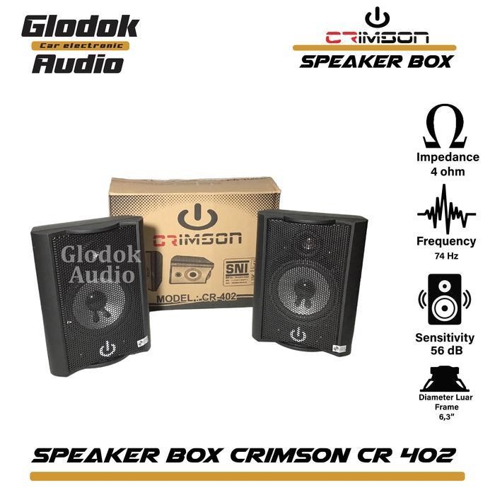 Box Speaker 4 inch 2 way Crimson CR 402 sepasang