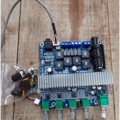 POWER AMPLIFIER CLASS D TPA3116 HIFI 2.1 BT 5.0 2X50W + SUB 100W 200W