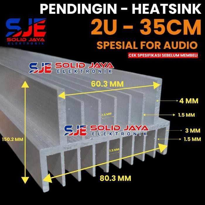 PENDINGIN HEATSINK 2U 35CM MODEL YIROSHI JBL SOCL HEATSRINK 2 U 35 CM