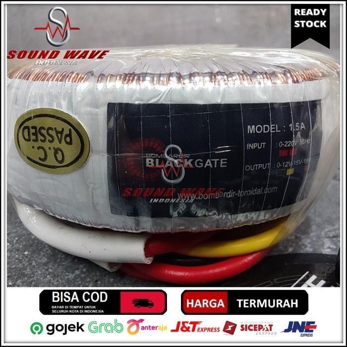 TRAFO TOROID 1,5A - 18V (- CT)