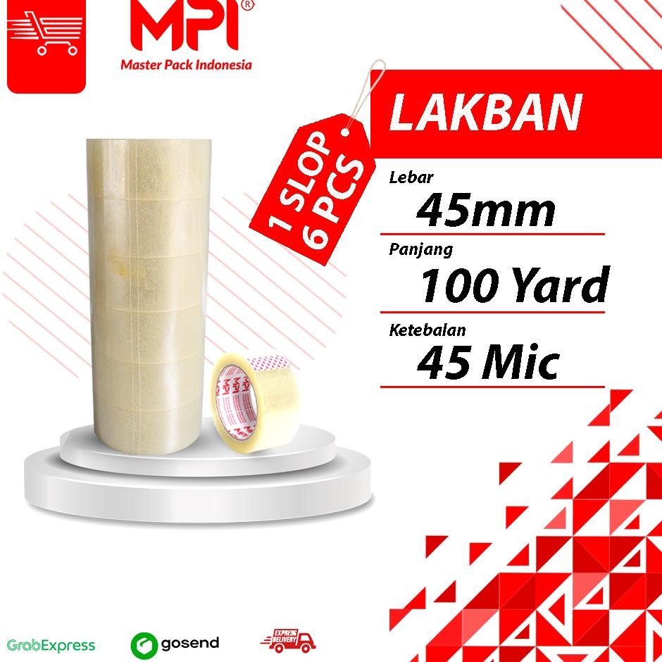 

Lakban Bening Lakban Coklat Mpi 45Mm X 100 Yard 1 Slop Isi 6 Pcs