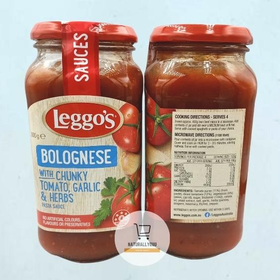

Leggos Bolognese Pasta Sauce Gr Bumbu Bolonais