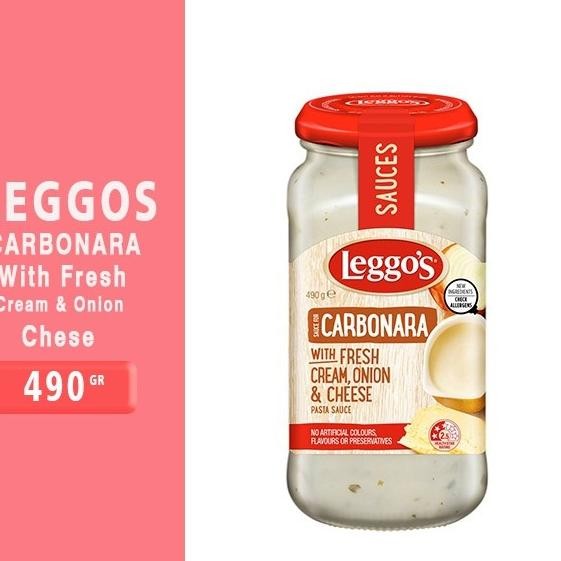 

Pasta Sauce Carbonara Cream Onion Cheese Leggos 490Gr