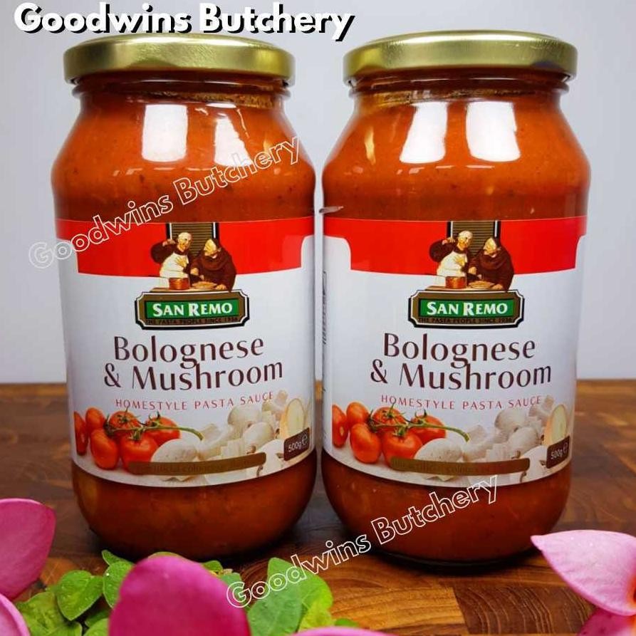 

Sanremo Bolognese Mushroom Tomato Sauce Spaghetti Bolognaise Saus Pasta Australia San Remo G