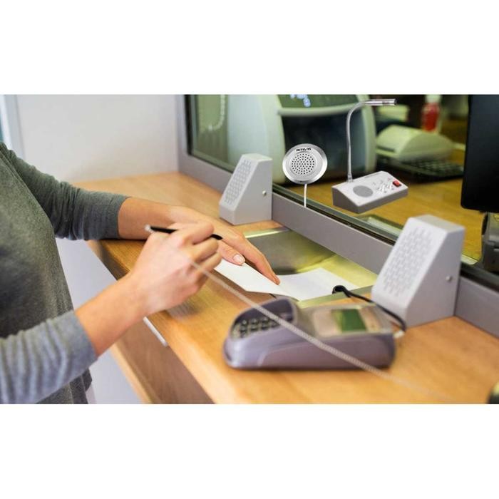 Window Speaker Intercom Dual Way Mic Loket Counter Teller - RT9908