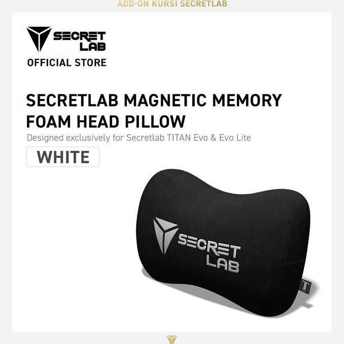 Secretlab Magnetic Head Pillow White