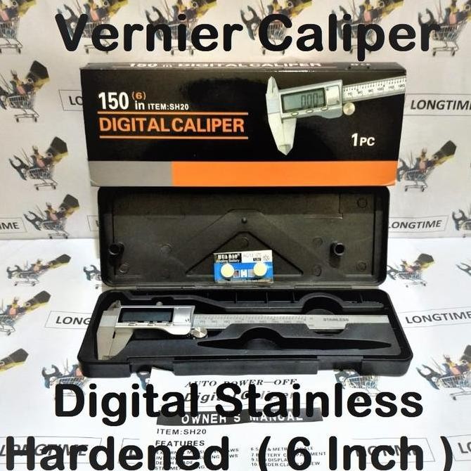 

Jangka Sorong Digital 6 Inch Stainless Steel / Sigmat Verniper 150Mm / Vernier Kaliper 6