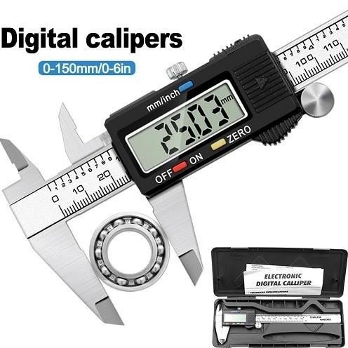 

Jangka Sorong Digital Digital Caliper Lcd Screen Stainless Mm Inch 150
