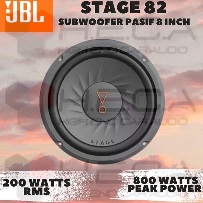 NEW JBL Stage 82 Subwoofer Pasif 8" Single Coil Bass Sub 8 Inch Audio