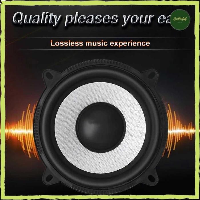 Speaker Subwoofer Pintu Tweeter Mobil  4 Inch HiFi 120W Crossover Bass