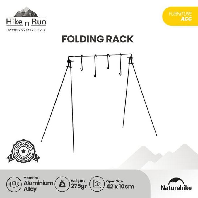 TERMURAH - Rak Gantung Portable Naturehike NH20JJ109 Pole Storage Rack