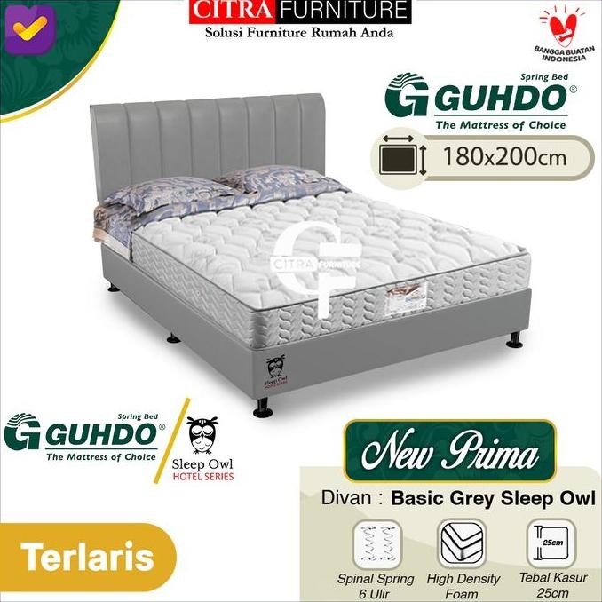 Guhdo Springbed New Prima 180X200X25 - Full Set | Gudho Spring Bed