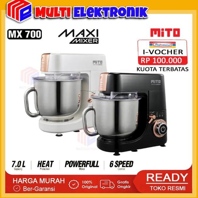 Mito MX700 Maxi Stand Mixer 7L Pengaduk Adonan Kue Roti
