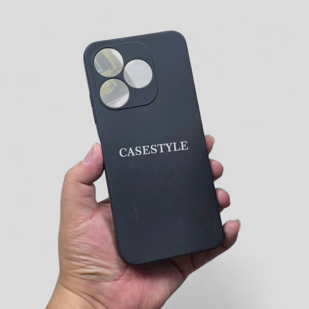 Case Itel Villaon V40S Softcase Candy Macaron Square Black Polos Case Itel Villaon V40S - Casestyle