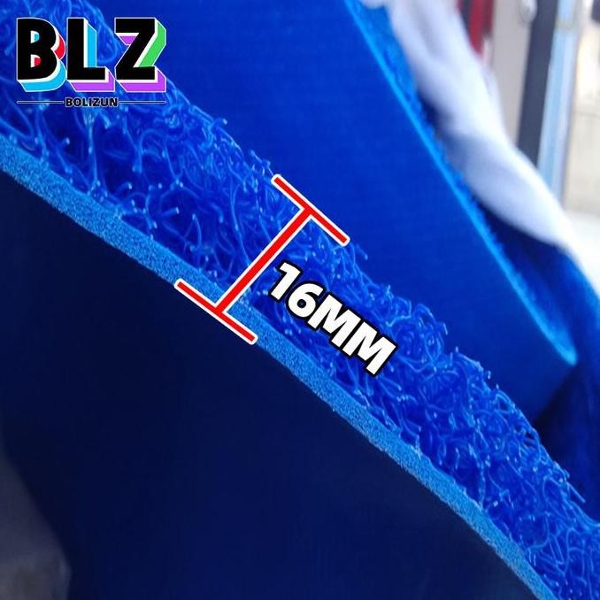 (Allthebest) Keset Karpet PVC Mie / Bihun Meteran - 100 x 120 biru coklat Hijau Hitam Kain Lantai