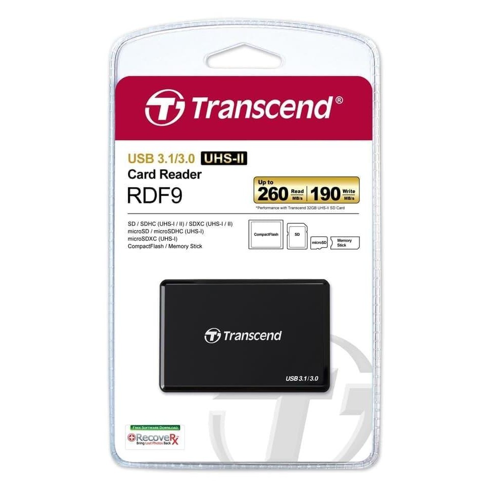 Diskon Transcend RDF9 All-in-1 Card Reader USB 3.0 UHS-II SD TF MS Multi Slot