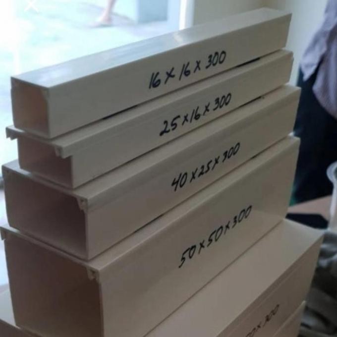 SIAP KIRIM KABEL TRAY PVC / KABEL DUCT PVC PANJANG 3 METER KABEL PELINDUNG KABEL LISTRIK