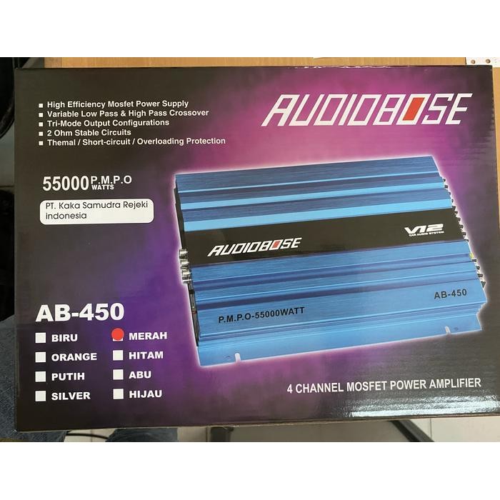 Power Audiobose Ab-450 power 4 chanel audiobose