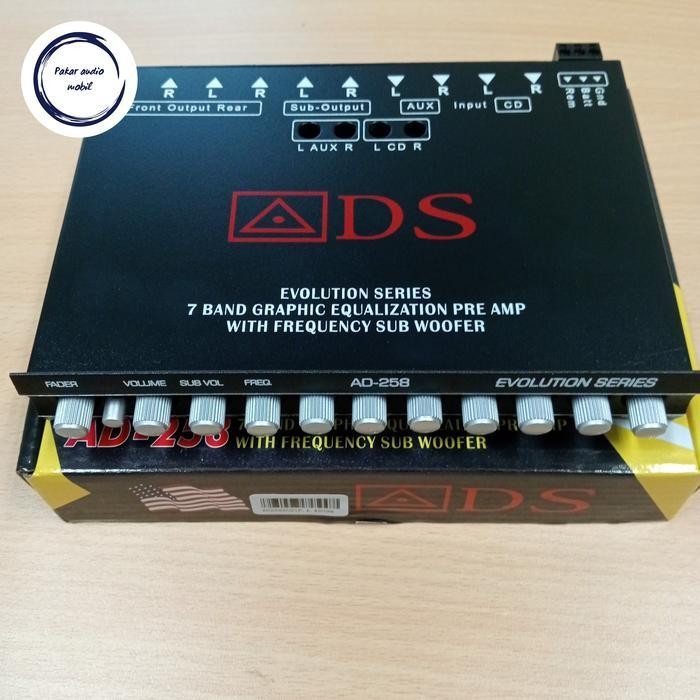 pre amp parametrik equalizer ads ad 258 / PREAMP ADS-AD258 / ADS AD258