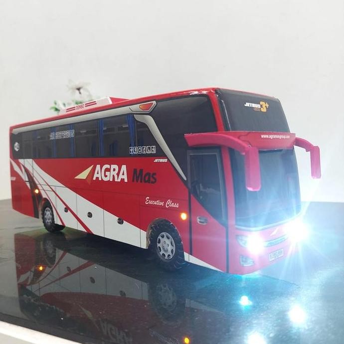 Diskon Miniatur Bus Agra Mas SHD | Diecast Bis AgraMas Koleksi Busmania