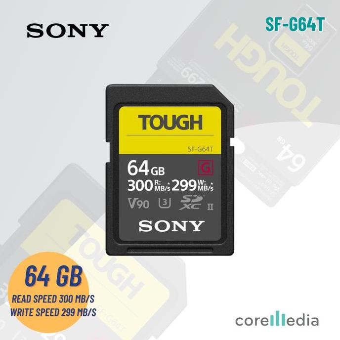 TERBARU - Sony 64GB SF-G Tough Series UHS-II SDXC Memory Card - SF G 64 GB