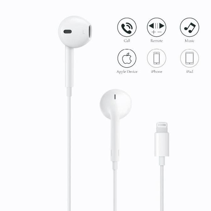 TERLARIS - EarPods Headset iPhone 11 12 13 Pro Max X XS XR XS MAX 7 7+ 8 8+ ORI
