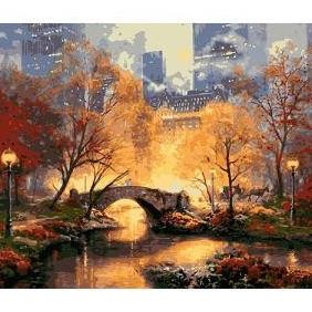 

DIY painting by number 0x40cm lukisan kanvas Cityscape