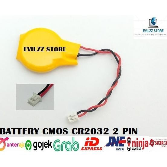 DF14 }} BATERAI BATTERY CMOS BIOS ASUS ROG STRIX G702 G702V 2 PIN KABEL WIRES MOLEX JACK BESAR