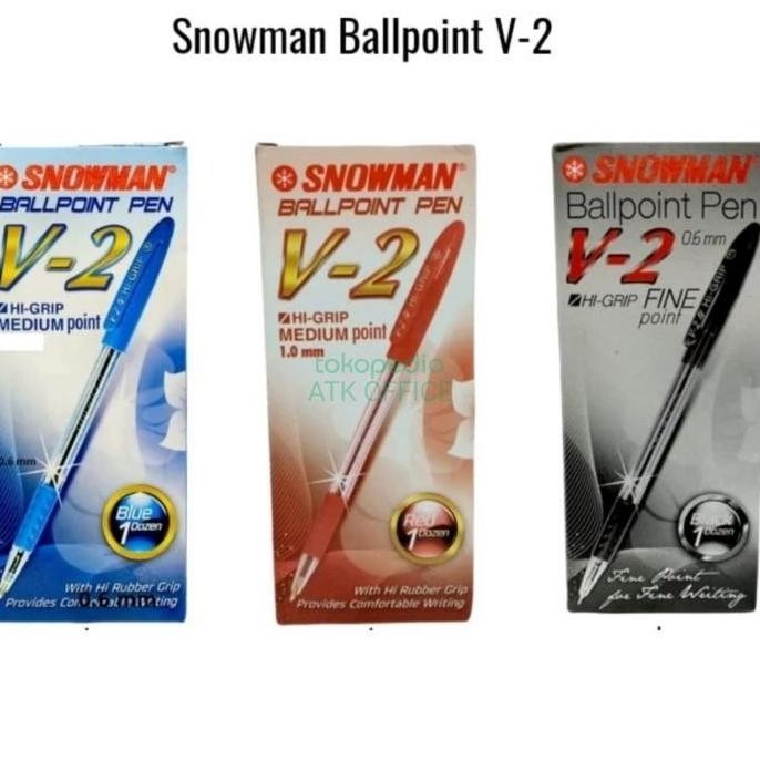 

Pulpen Snowman V2 0.6Mm (Selusin 12Pcs)