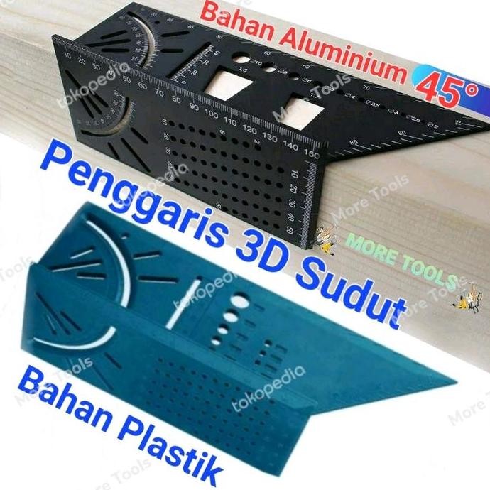 

Penggaris Segitiga Marking Ruler 3D Mitre Angle Speed Square