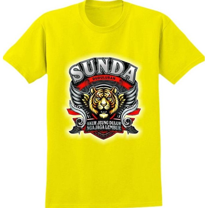 (Allthebest) Kaos sunda Atasan Gambar Kata-kata Oblong Cowok Dewasa Lengan Pendek Distro Katun Lembu