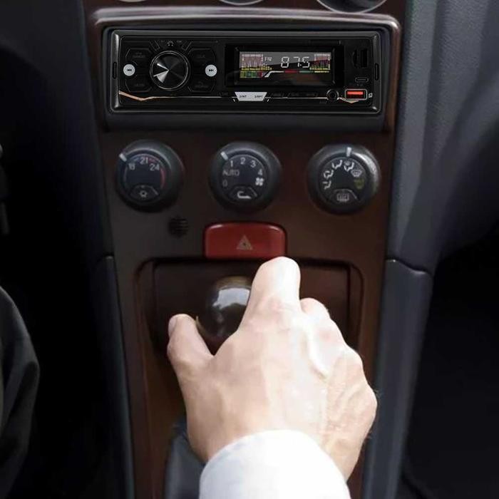 COD Occkic Tape Mobil Audio Bluetooth Super Bass MP3 Player LCD Dual USB Hands Free ISO Carry Pickup