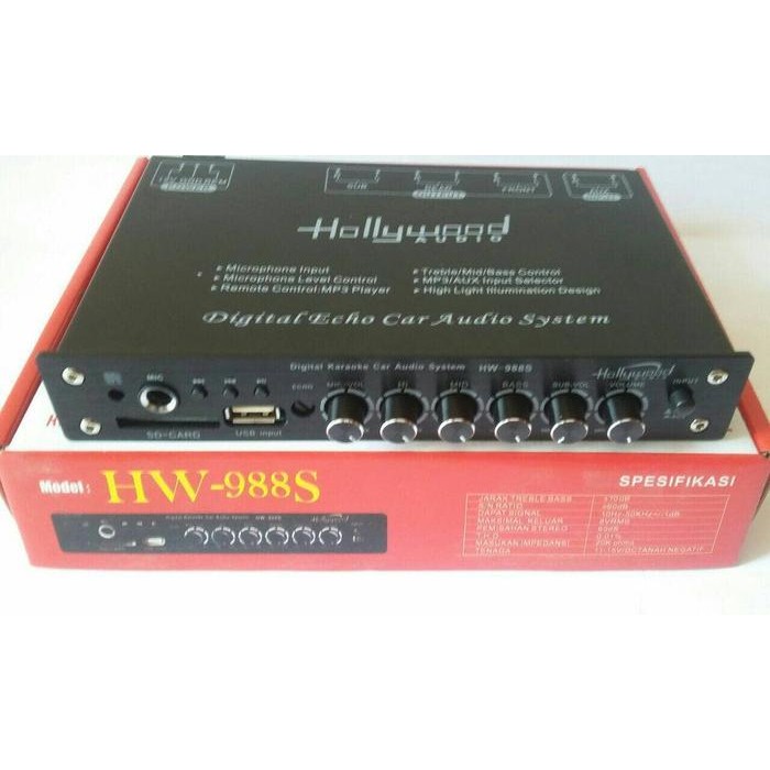 Priem Parametrik Hollywood HW-988S USB,MMC,SD Card Terbaik Berkualitas