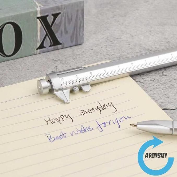 

Pena Multifungsi Ballpoint Measuring Tool Scale Ruler Penggaris Mistar