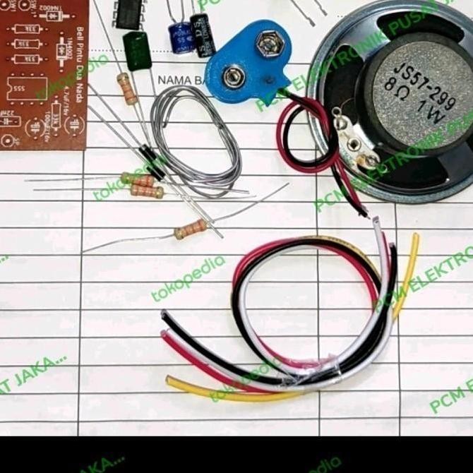 

Kit Bell Bel Pintu 2Nada 2Suara 2 Nada Suara Rangkaian Belajar Elektro