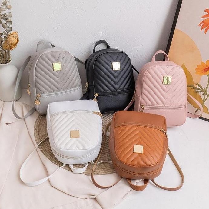 Bp39 Tas Ransel Wanita Mini Backpack Mini Wanita Import Pu Leather Kulit Cewek