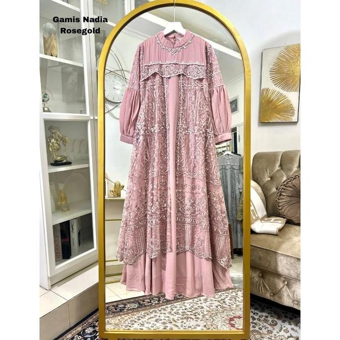 Nadia Dress / Gamis Terbaru / Gamis Pesta