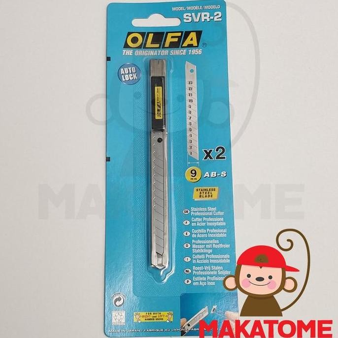

Promo! Olfa Svr-2 9Mm Snap Off Blade Cutter 9 Mm Stainless Steel Japan