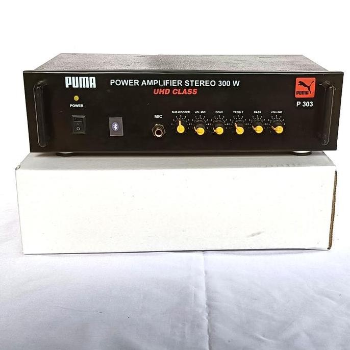 P303 POWER AMPLI AMPLIFIER STEREO 300WATT ECHO SUB WOOFER BLUETOOTH ORIGINAL DAN TERPERCAYA