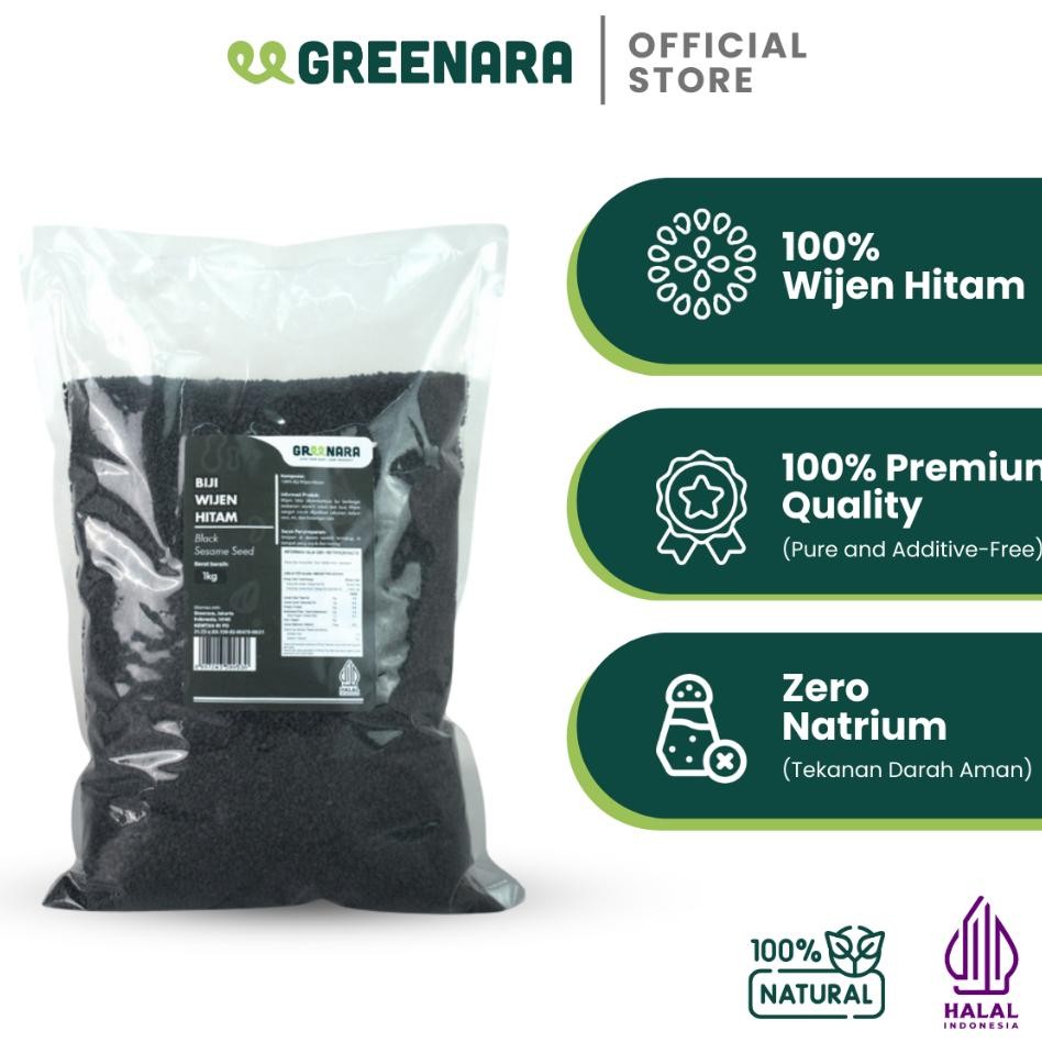 

Greenara Wijen Hitam 1Kg Bla Sesame Seed