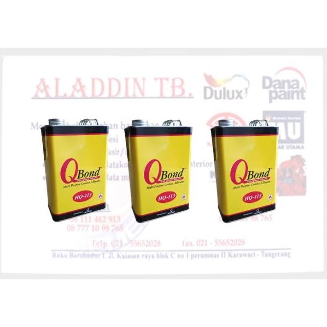 Promo Lem kuning HPL serbaguna Q Bond/ Qbond HQ113D/ galon 2.5kg 2.5 kg COD