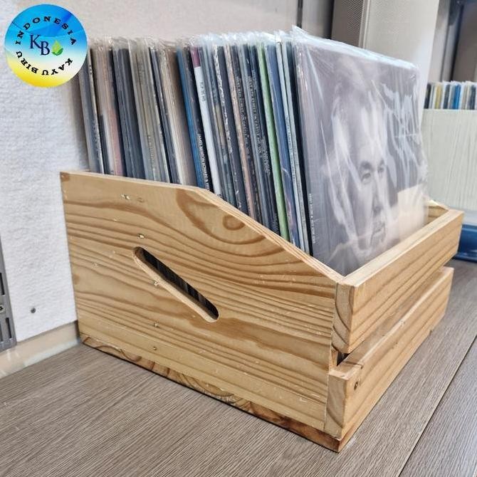 (VN1) CRATE VINYL PIRINGAN HITAM 12 " CRATE MULTIFUNGSI PENYIMPANAN ORIGINAL DAN TERPERCAYA