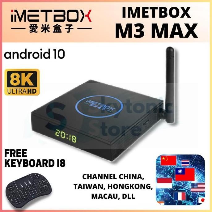 ANDROID TV BOX IMETBOX M3 MAX - ANDROID 10 8CORE RAM 4/128GB ALT UBOX