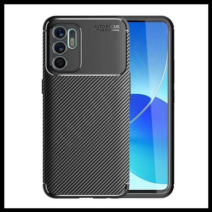 Baru Oppo Reno 6 4G / Reno 6 5G Autofocus Carbon Softcase Casing Original Premium