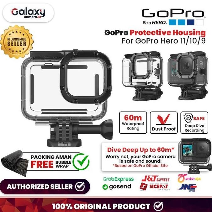 TERBARU GOPRO HERO 11 PROTECTIVE HOUSING CASE ORIGINAL CASING KAMERA DIVING ANTI AIR