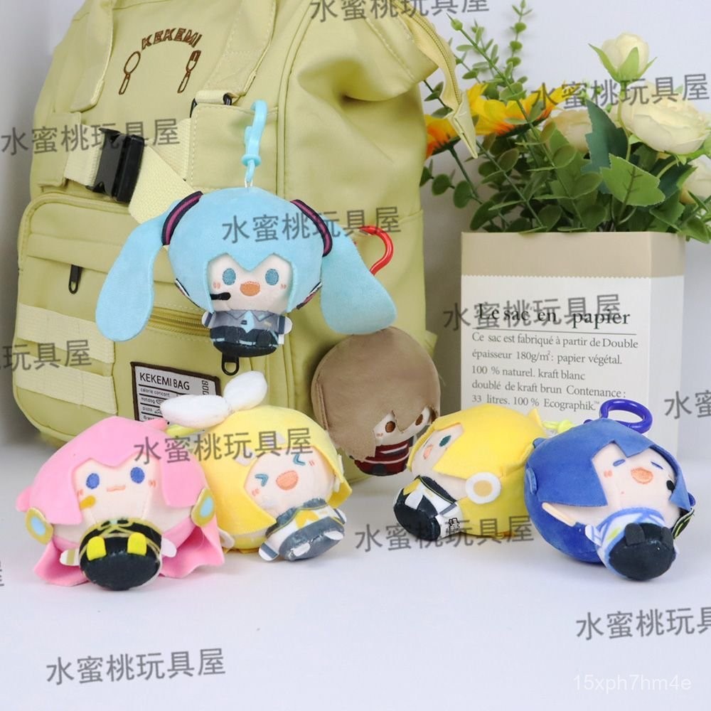 Hatsune Miku Merchandise MINIdoll Hatsune Miku Plush Toy WOW Wao Doll Paradise Round Plush Toy Penda