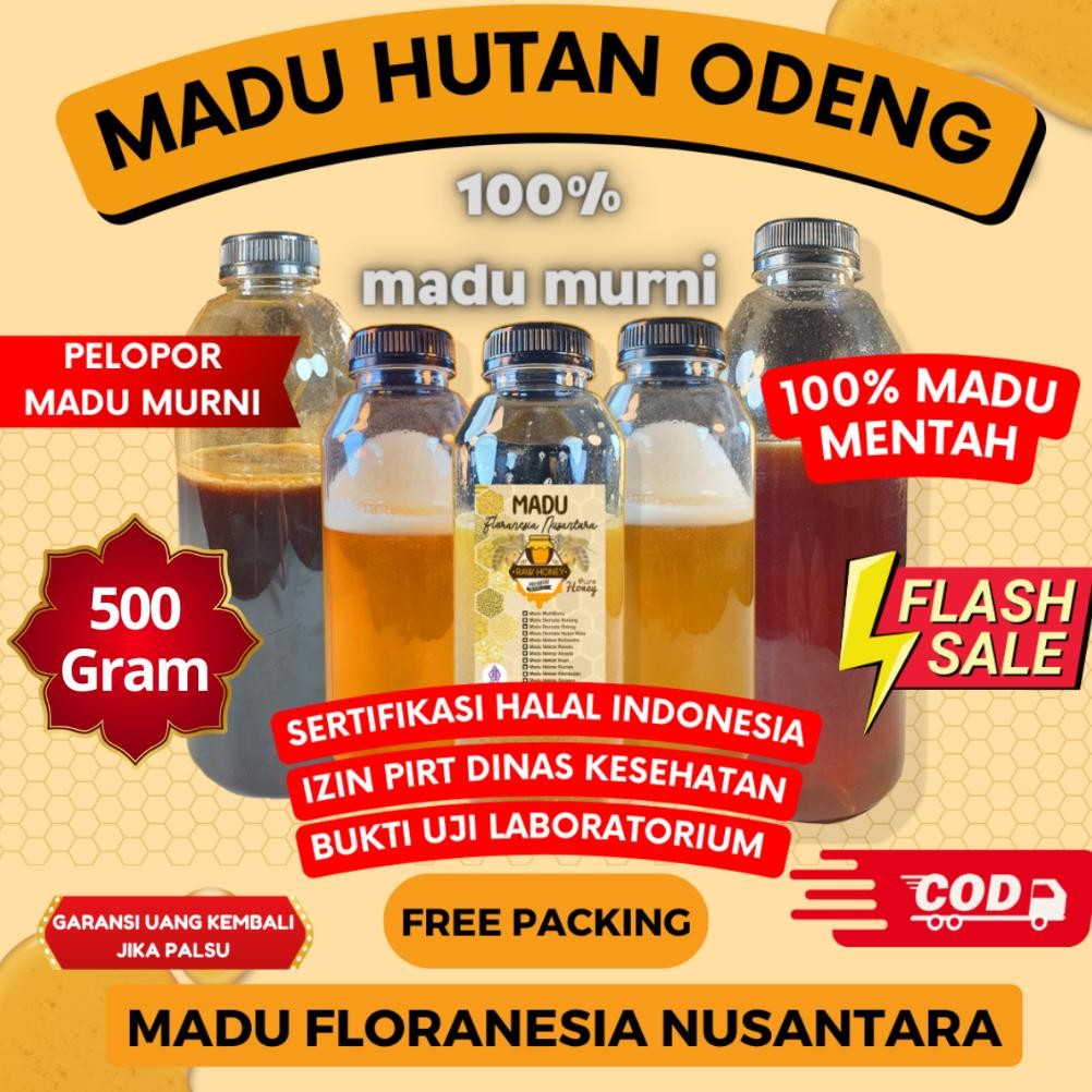 

(Terbaru) MADU MURNI MADU ASLI HUTAN ODENG 500 Gram KUALITAS PREMIUM FULL NEKTAR 100% RAW HONEY MADU FLORANESIA NUSANTARA ESOXSE (Terlaris)