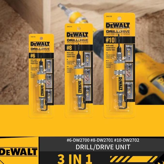 Dewalt Countersink Drill N Drive #6 #8 #10 Mata Bor