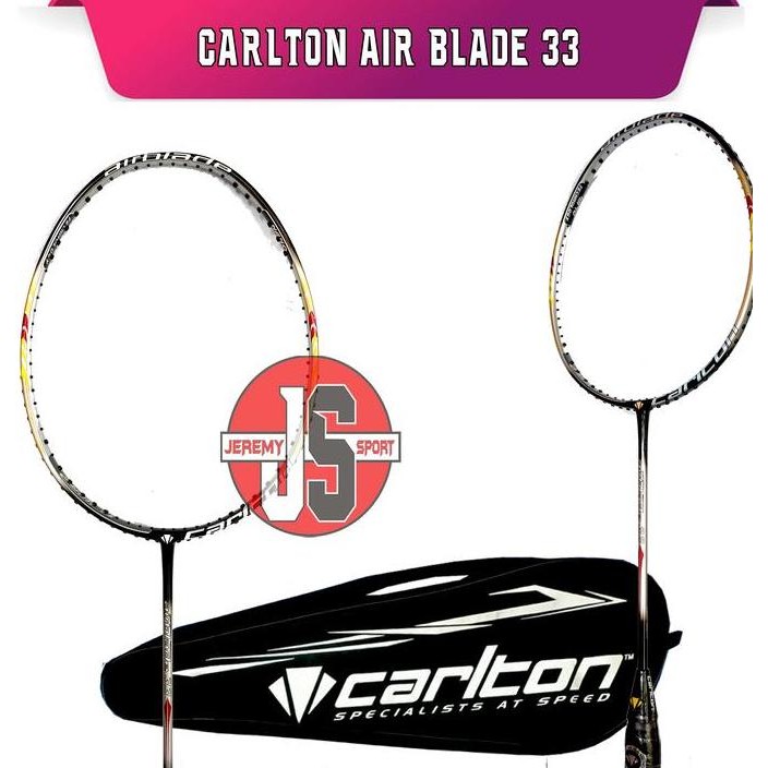 Sale Raket Badminton Carlton Airblade 33 Original Tarikan 25 Lbs