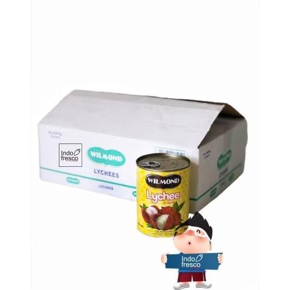 

Wilmond Lychee Canned- Buah Leci Kaleng 1Dus- KHUSUS Okjol